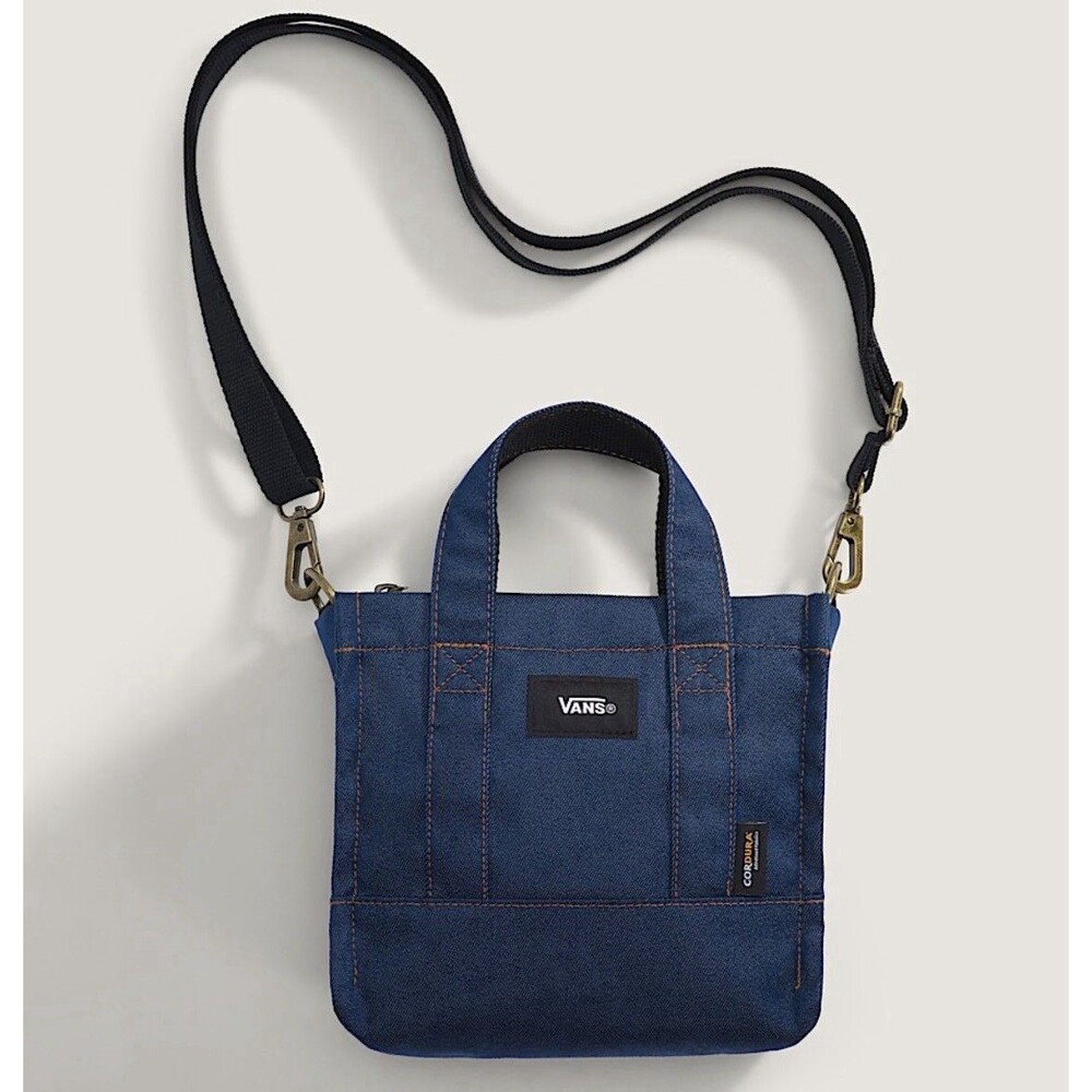 NWT Vans Lil Pergs Tote Dark Stonewash Blue